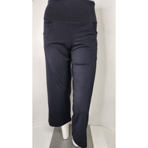 Sunzel Yoga Capri pants black with pockets women's Size M NWOT